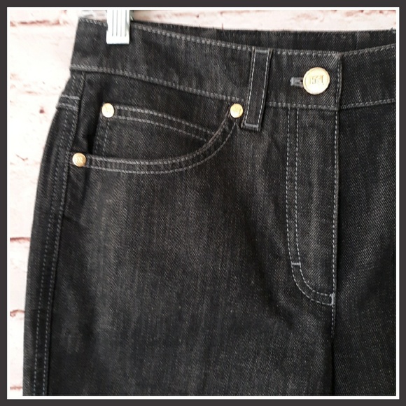 Escada Charcoal Denim Jeans - Picture 2 of 8